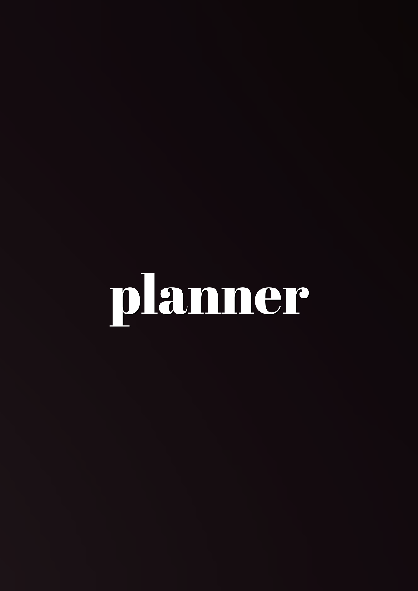 Planner For Men