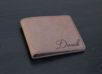 Engraved Leather Wallet for Men