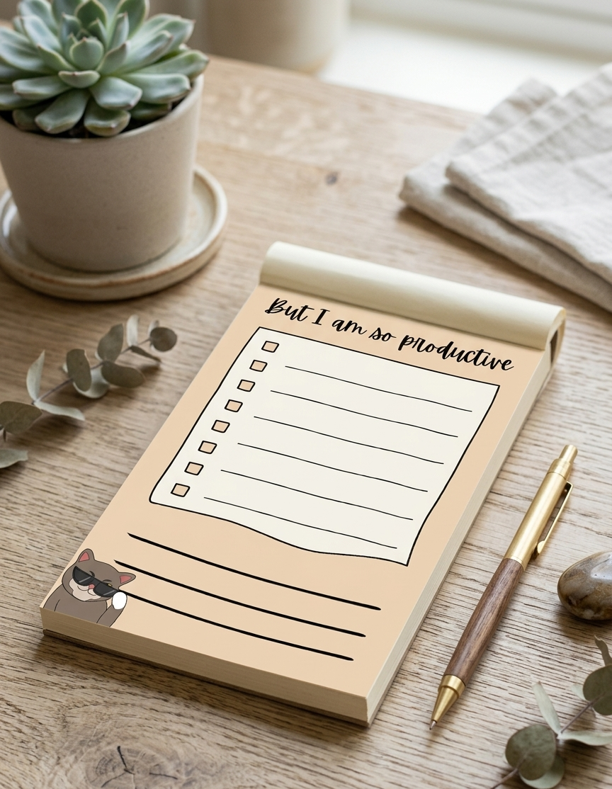 But I am so productive Notepad