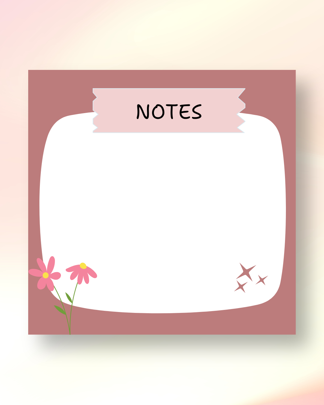 Floral Notepad