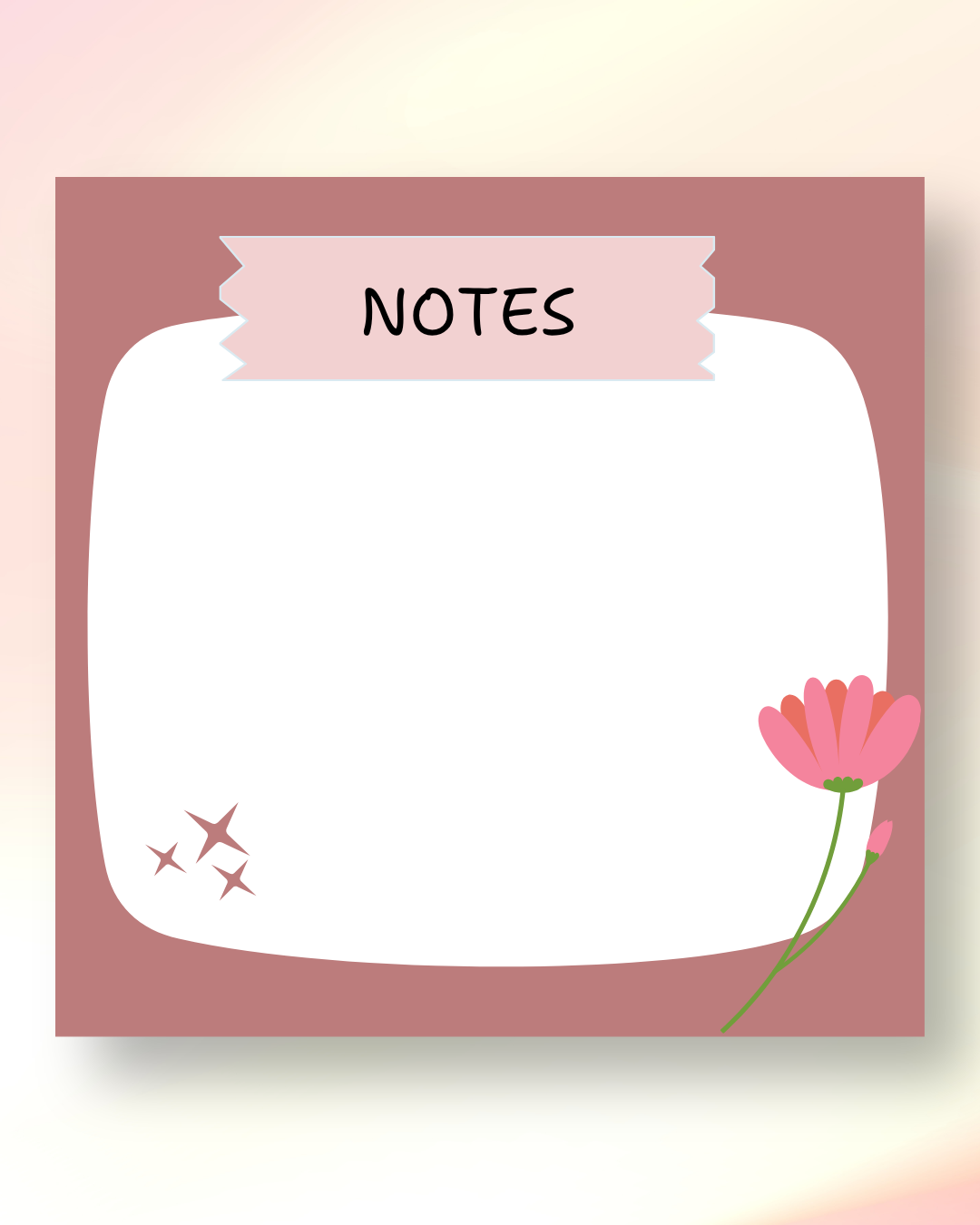 Floral Notepad