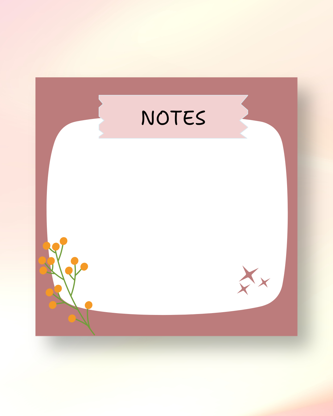 Floral Notepad