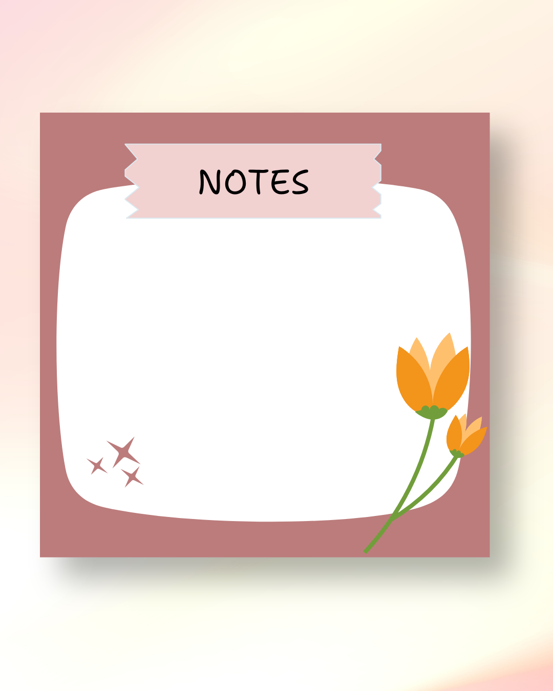 Floral Notepad