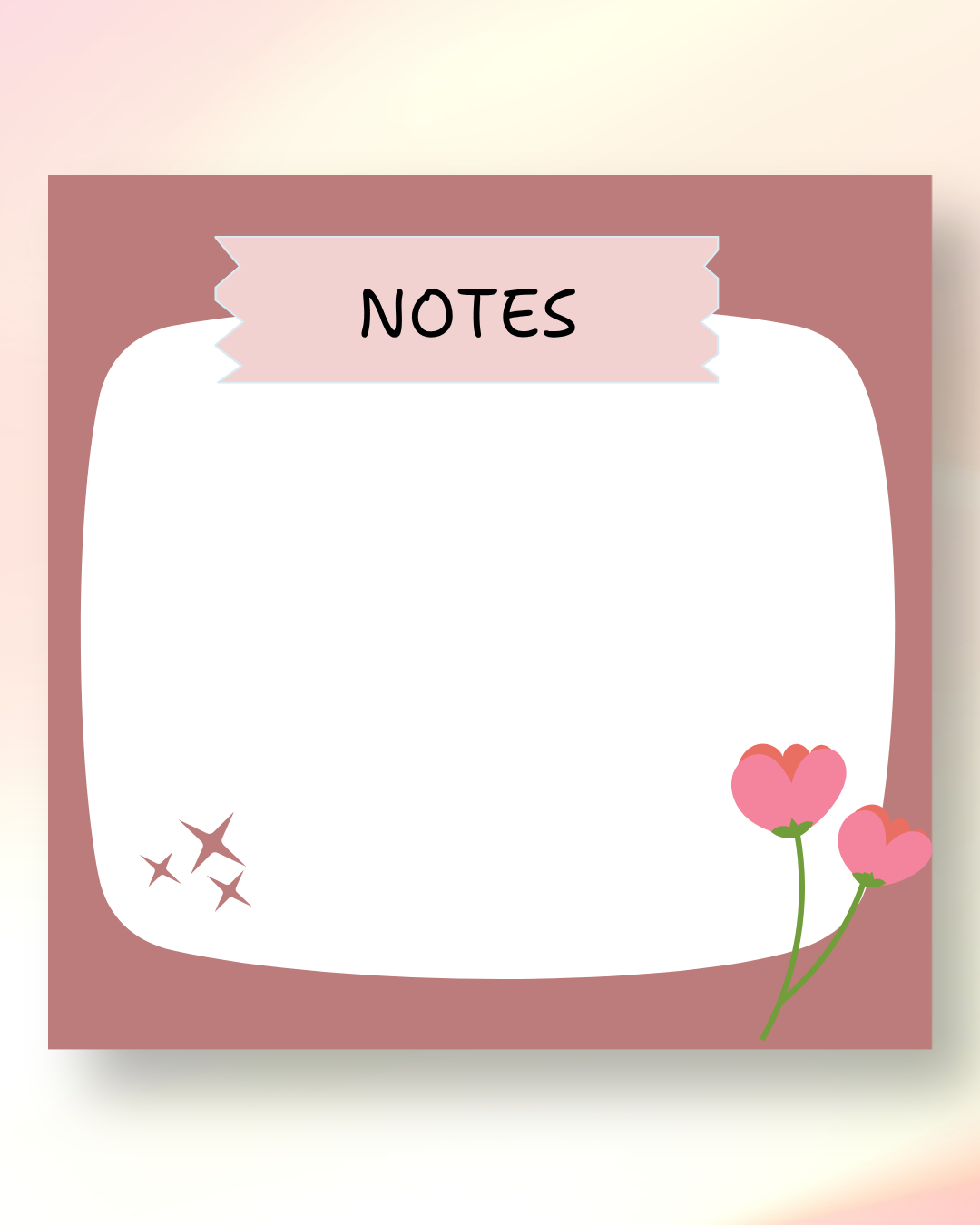 Floral Notepad