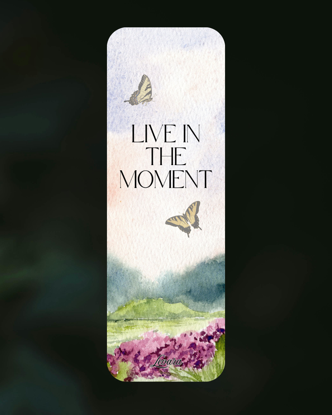 Live in the moment Bookmark
