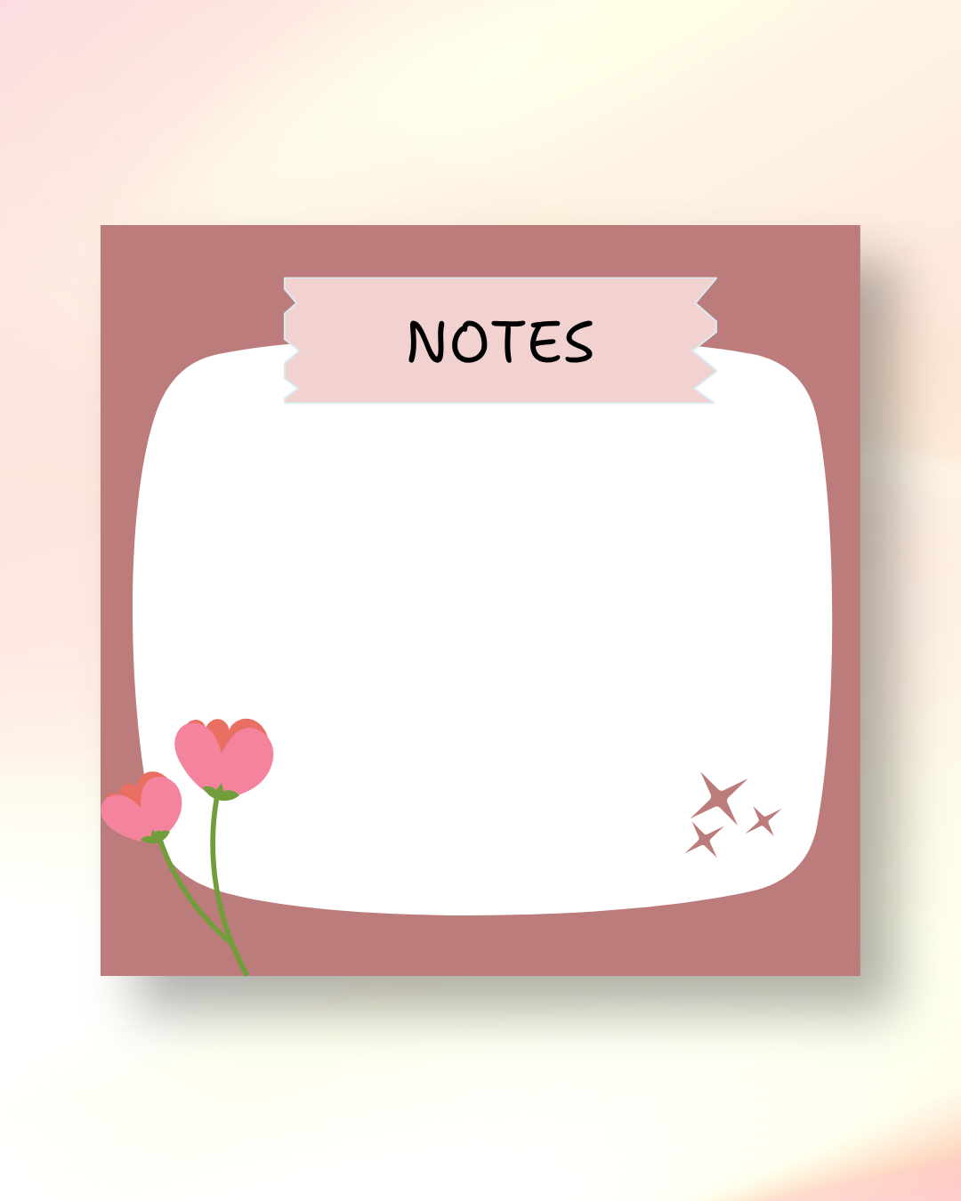 Floral Notepad