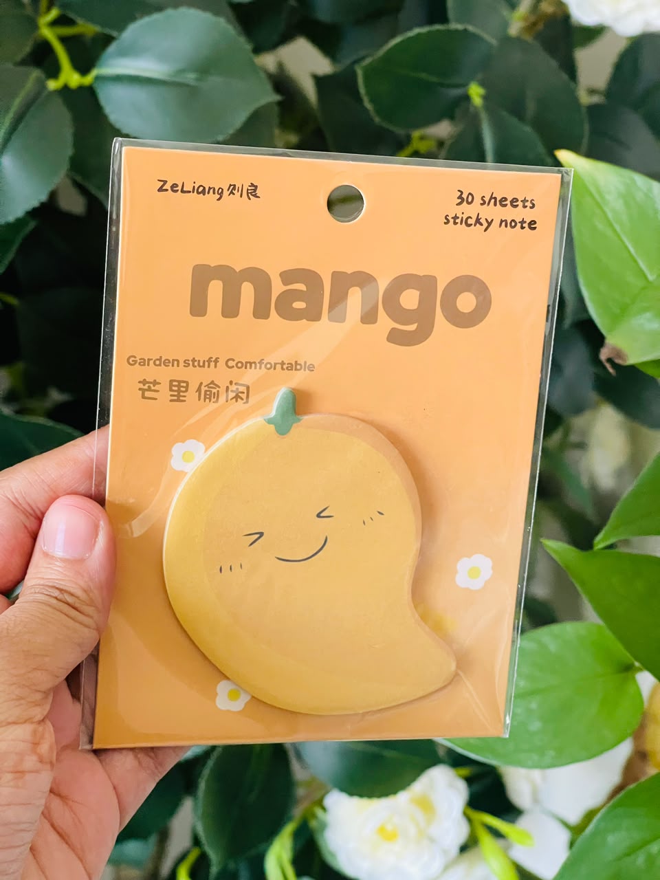 Mango Shaped Sticky Notes - Cute Stationery | Levara