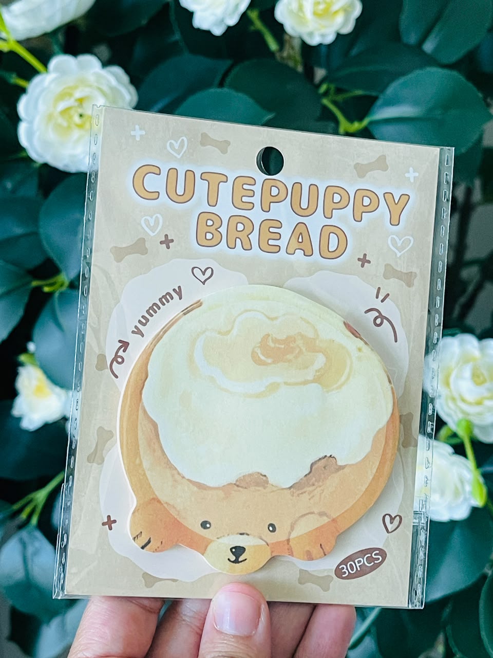 Puppy Bread Shaped Sticky Notes