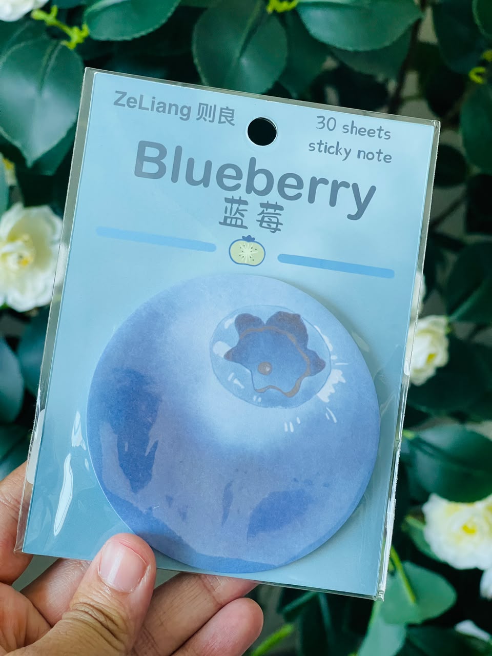 Blueberry Shaped Sticky Notes