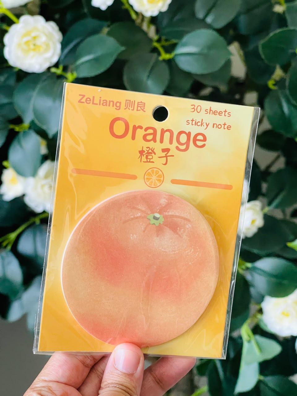 Orange Shaped Sticky Notes
