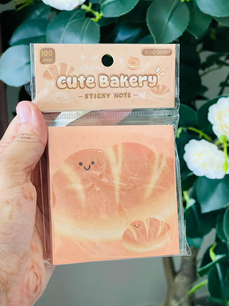 Croissant Themed Sticky Notes