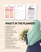 Levara Ramadan 2026 planner features daily prayers, reflections, meal planner, shopping list, Quran tracker, and more