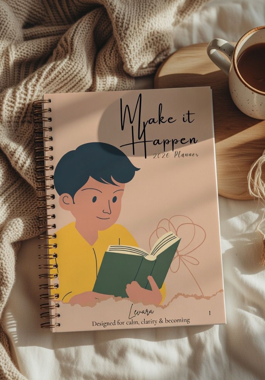 Levara student loan repayment planner with Make it Happen cover featuring a person reading a book